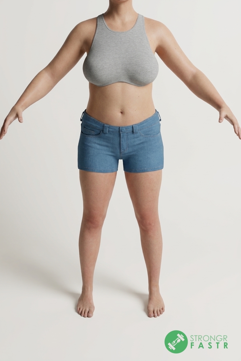 A 5'6", 140 lbs female at about 35% body fat