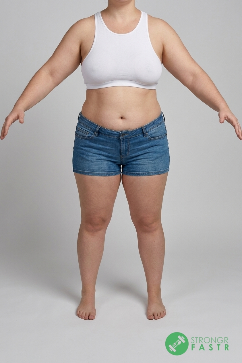 A 5'7", 210 lbs female at about 50% body fat