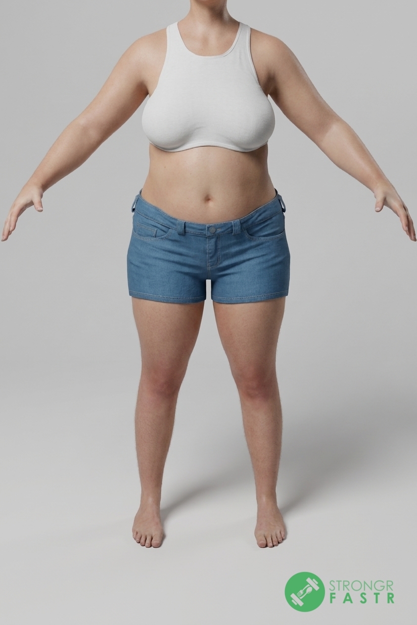 A 5'4", 150 lbs female at about 46% body fat