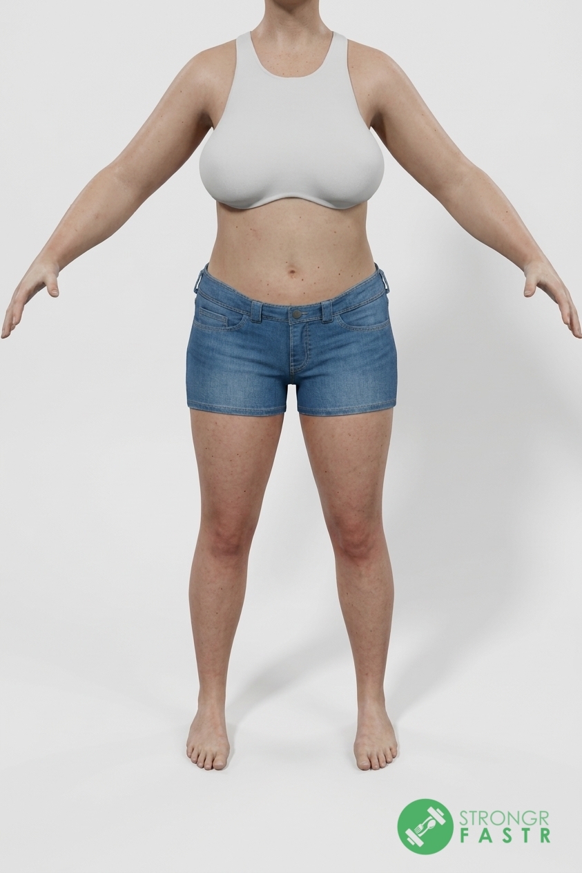A 5'9", 170 lbs female at about 38% body fat