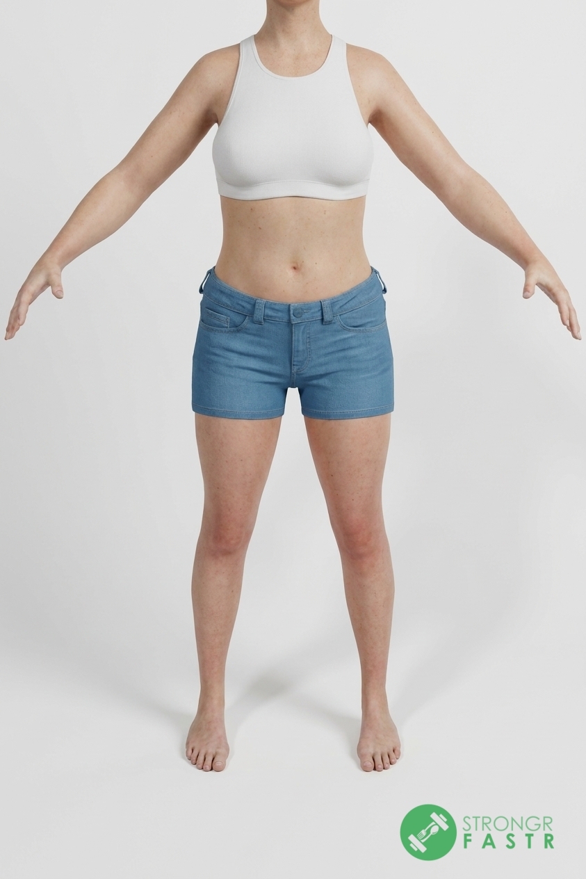 A 5'5", 120 lbs female at about 28% body fat