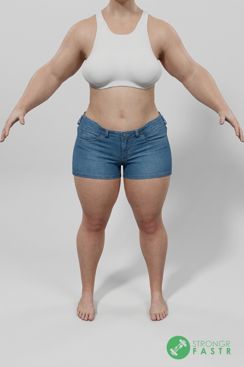 A 5'1", 160 lbs female at about 41% body fat