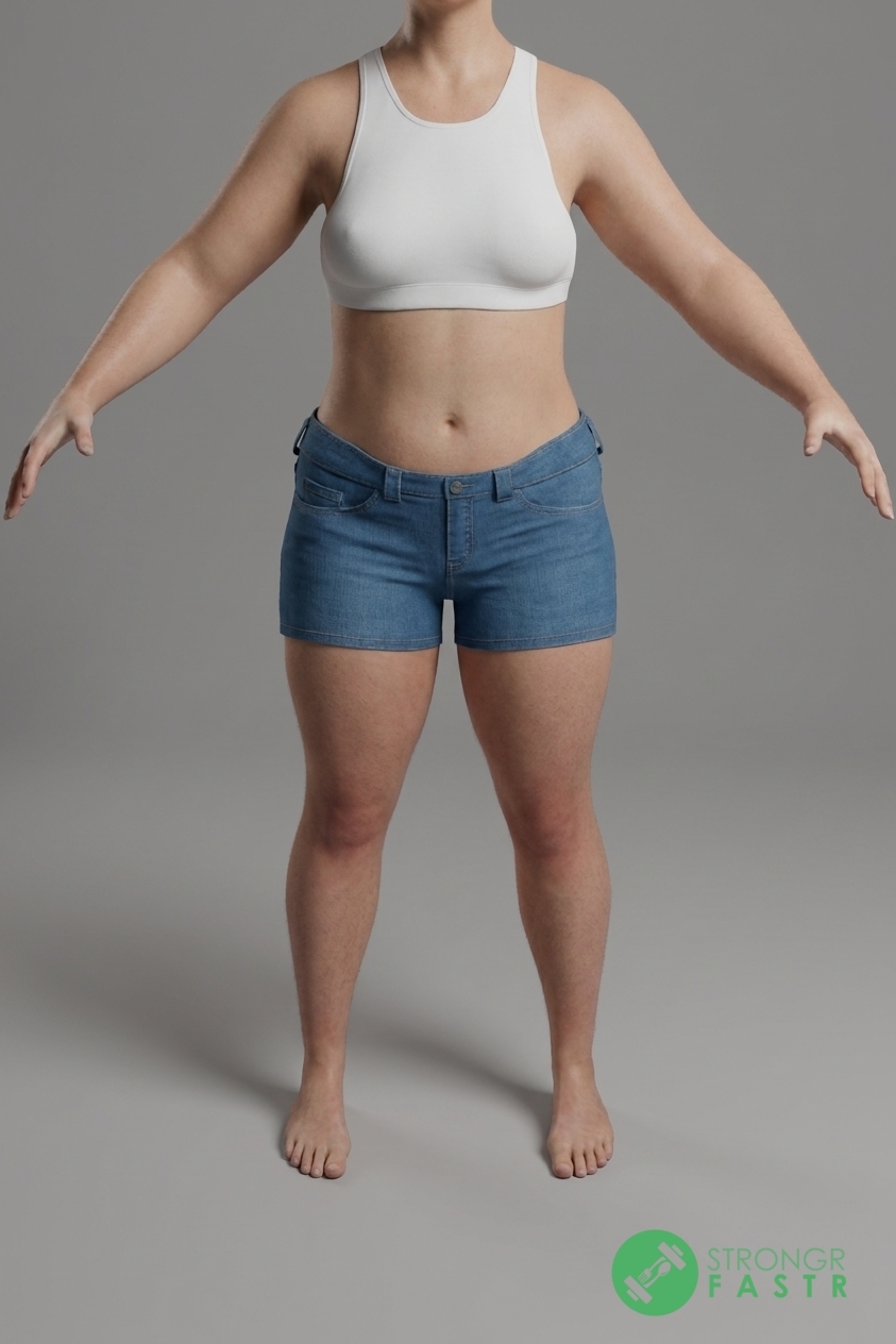 A 5'2", 140 lbs female at about 36% body fat