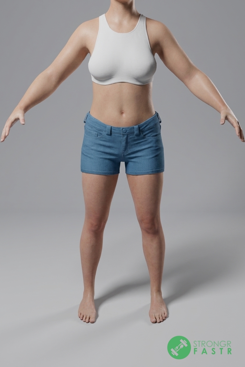 A 5'7", 150 lbs female at about 29% body fat