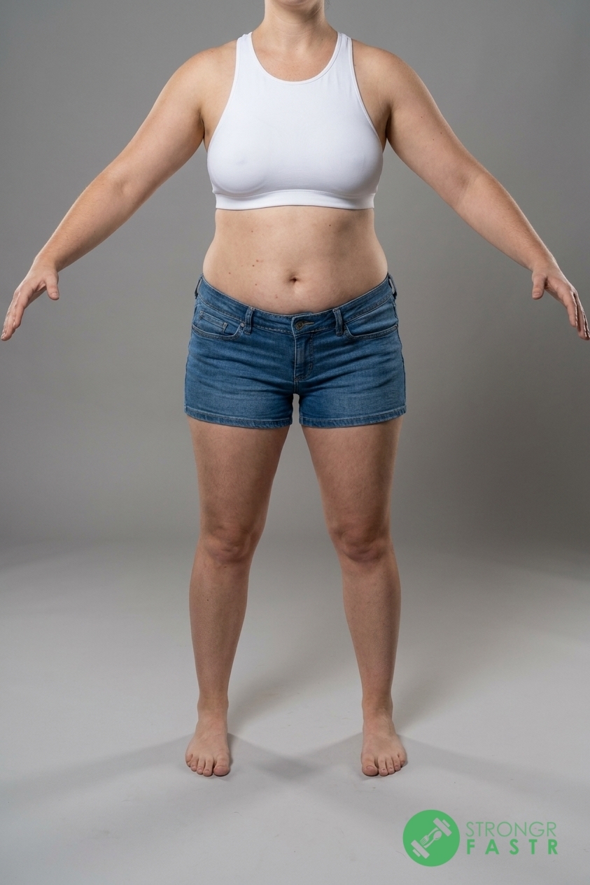 A 5'3", 140 lbs female at about 41% body fat