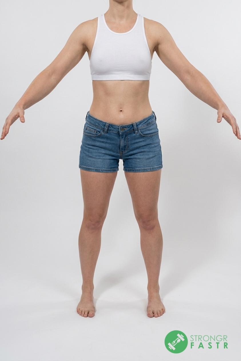 A 5'6", 130 lbs female at about 26% body fat