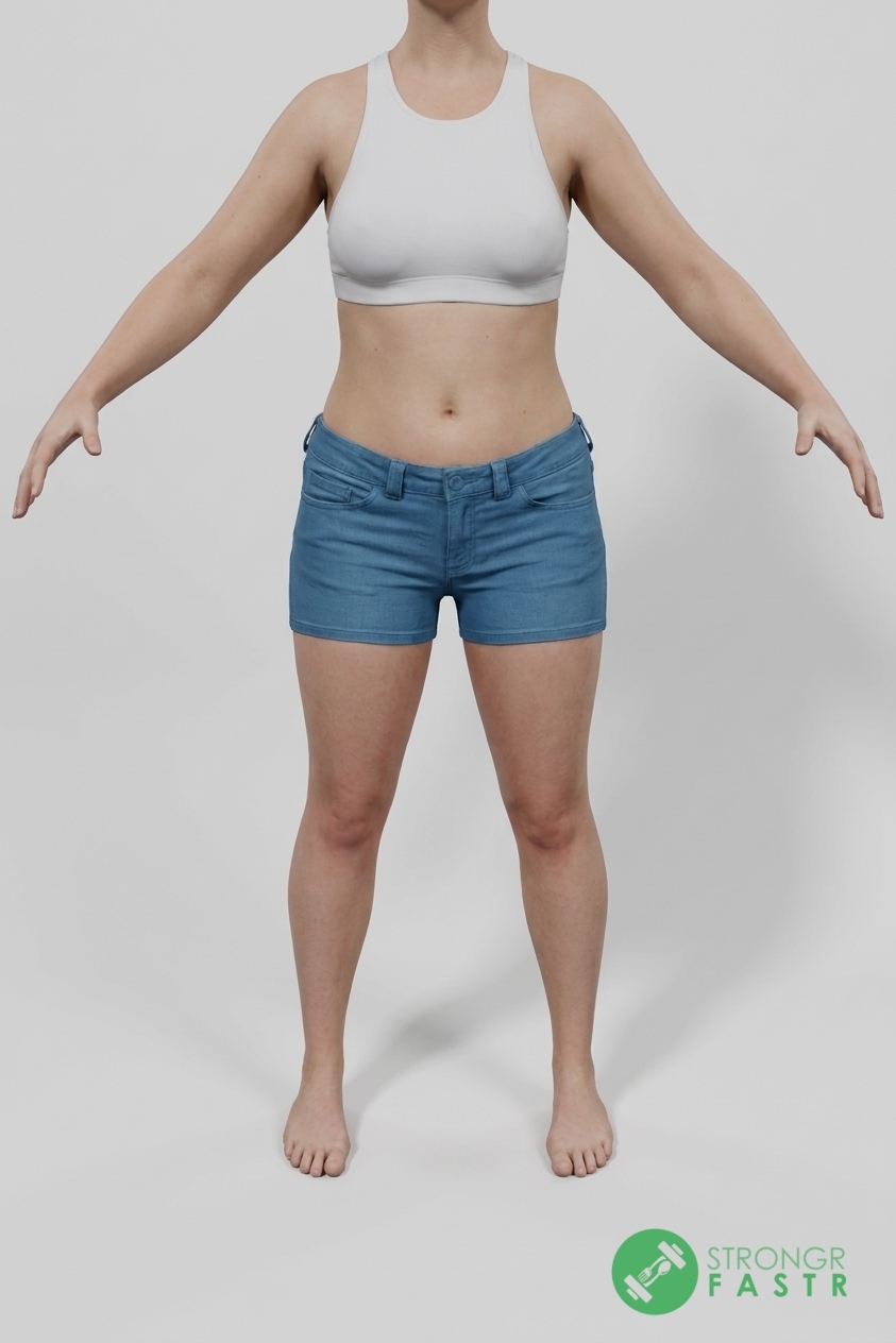 A 5'4", 120 lbs female at about 30% body fat