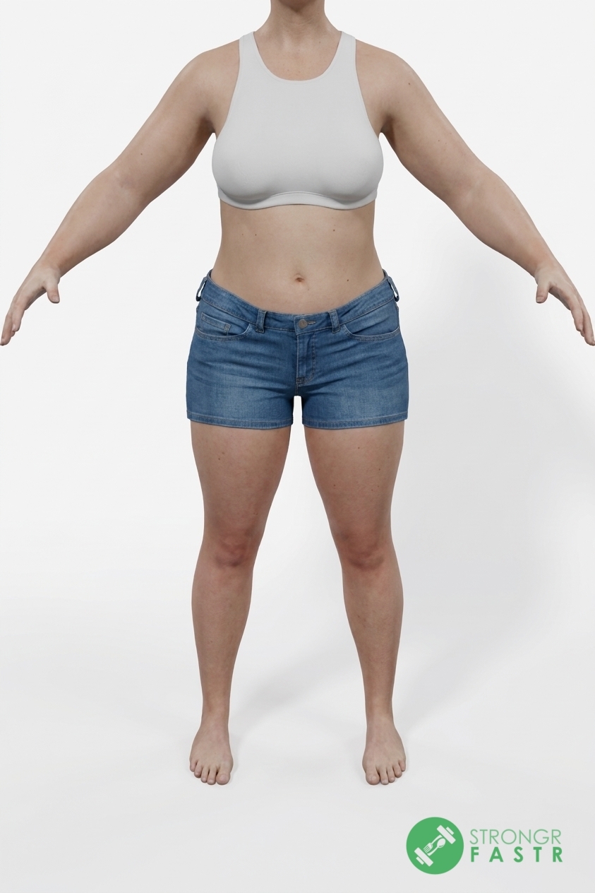 A 5'6", 160 lbs female at about 38% body fat