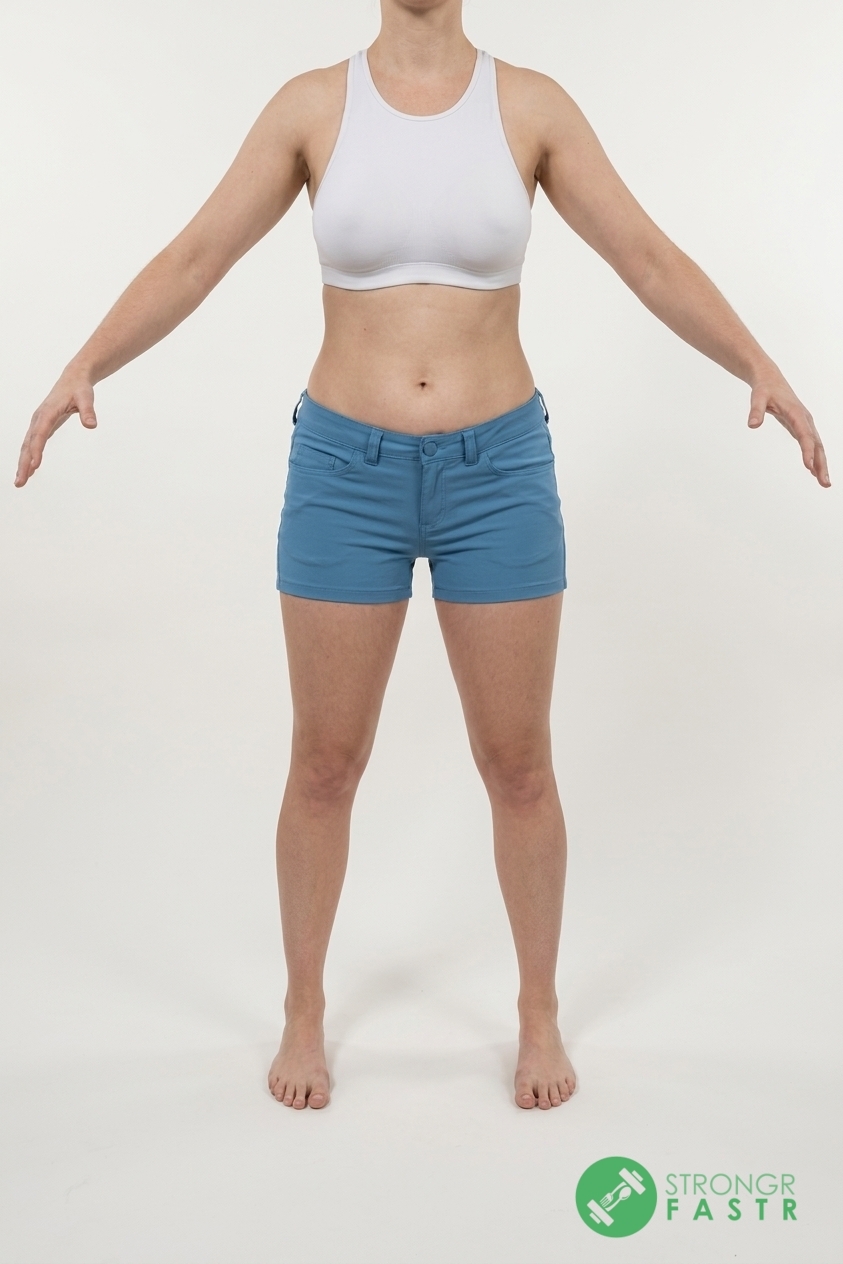 A 5'5", 120 lbs female at about 25% body fat