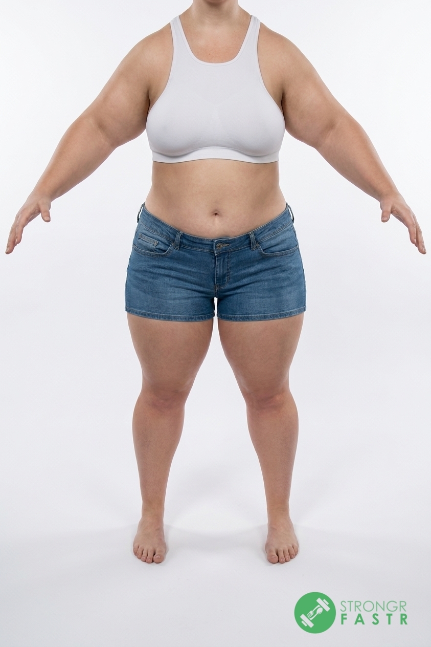 A 5'9", 220 lbs female at about 46% body fat