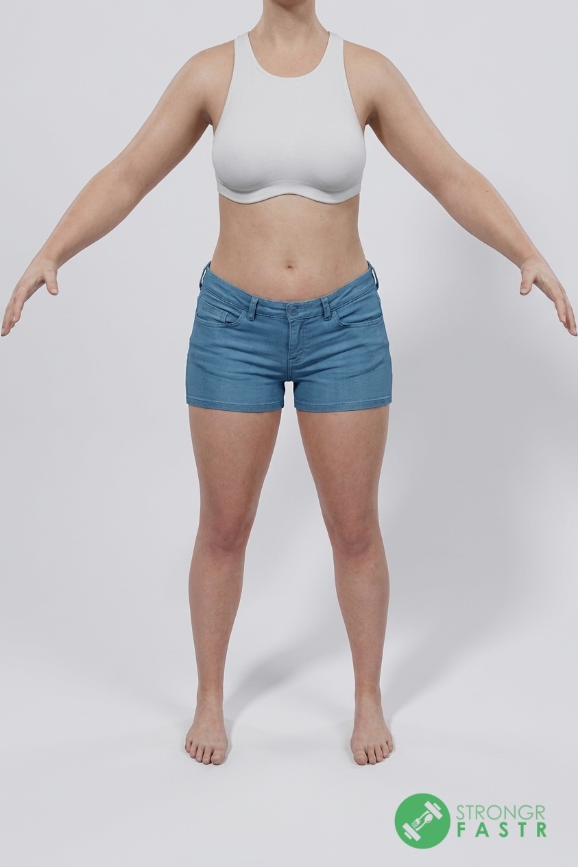 A 5'10", 170 lbs female at about 33% body fat