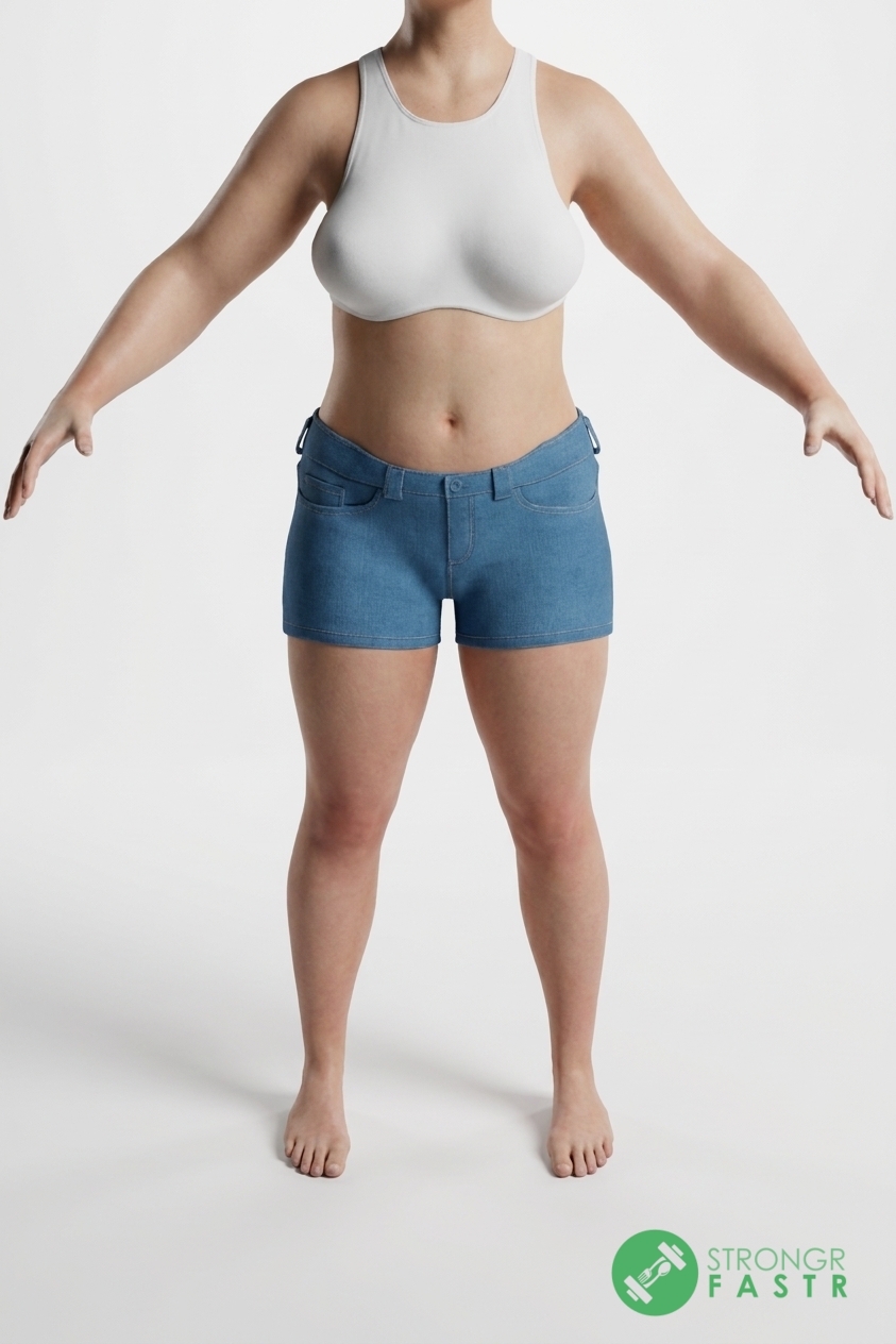 A 5'3", 140 lbs female at about 34% body fat