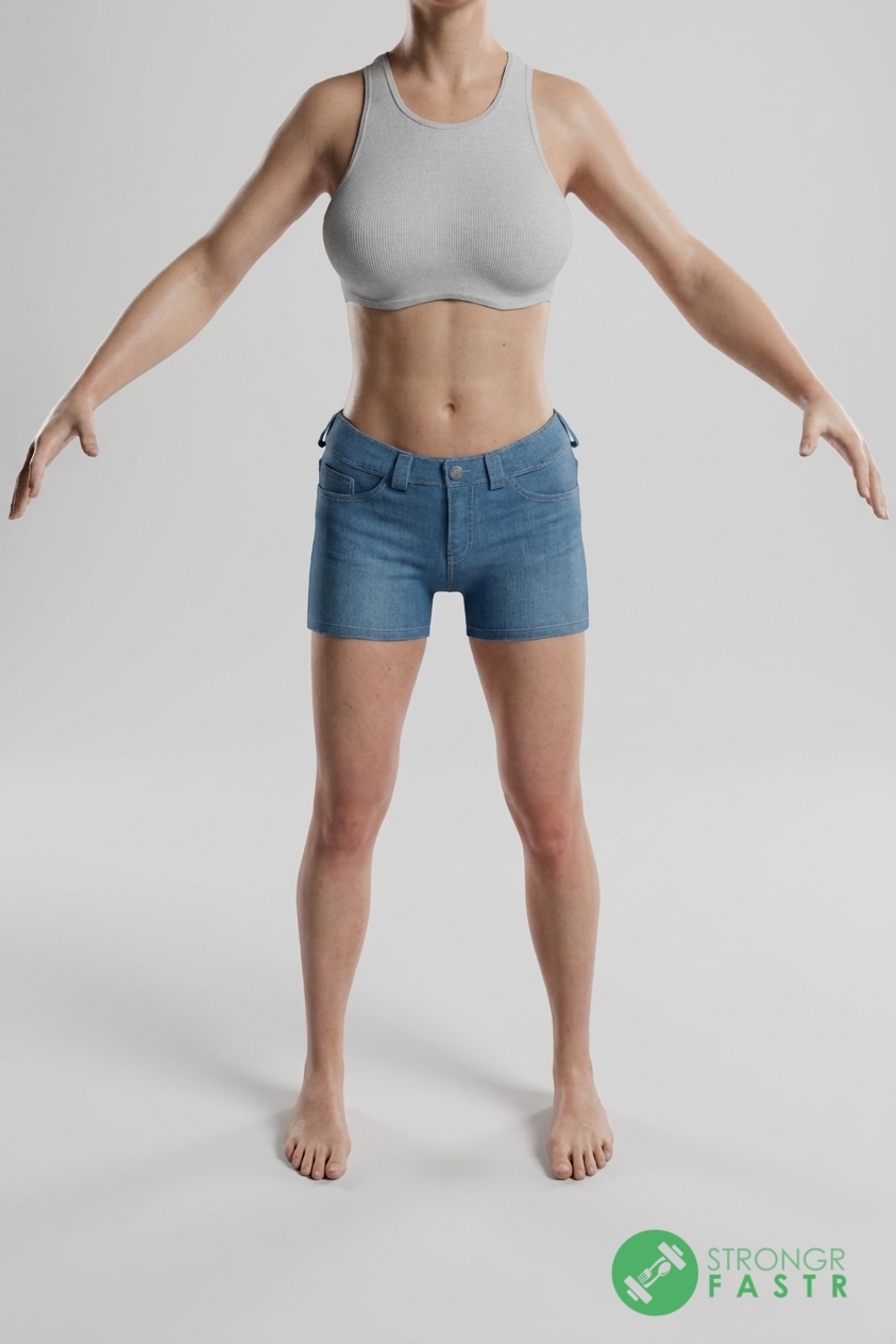 A 5'3", 100 lbs female at about 20% body fat