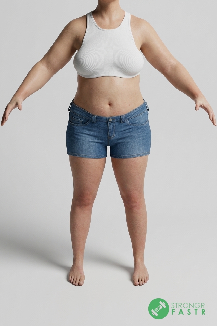 A 5'3", 150 lbs female at about 44% body fat