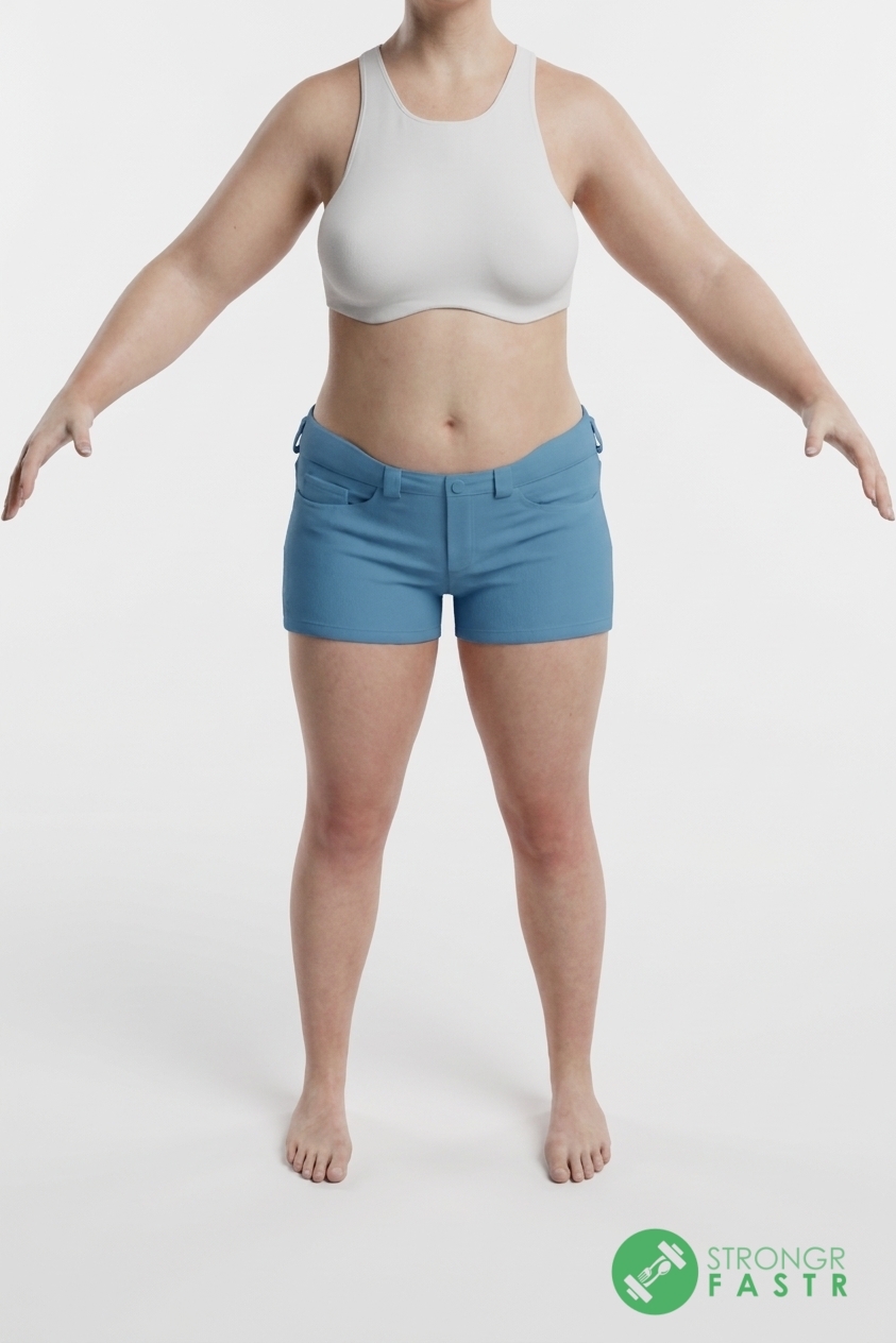 A 5'8", 180 lbs female at about 40% body fat