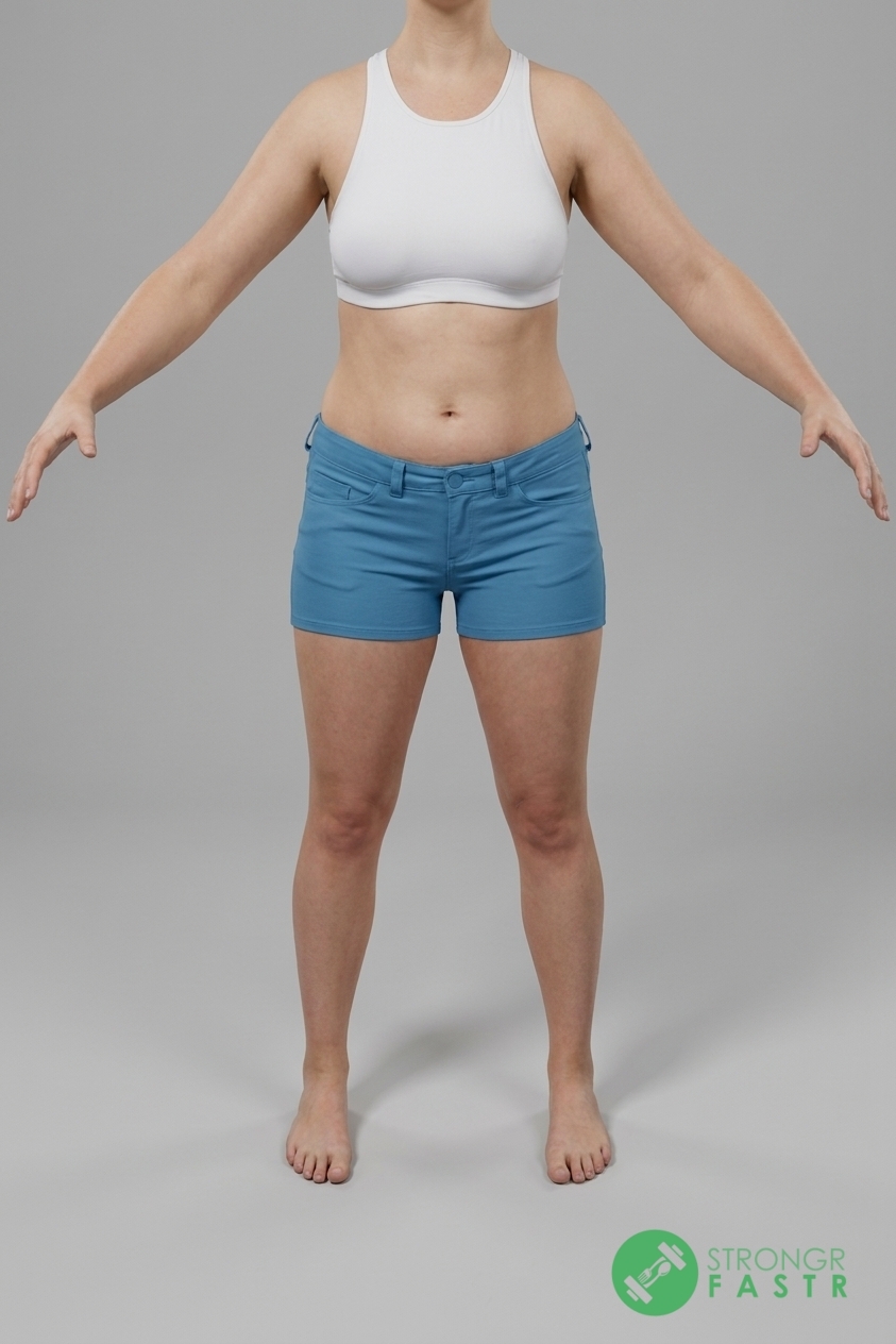 A 5'8", 160 lbs female at about 31% body fat
