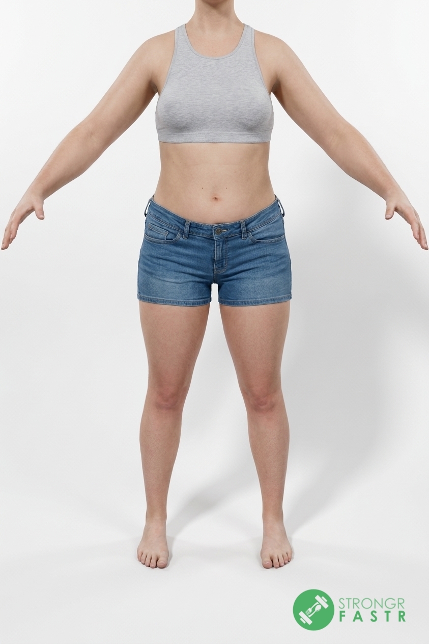 A 5'11", 170 lbs female at about 35% body fat