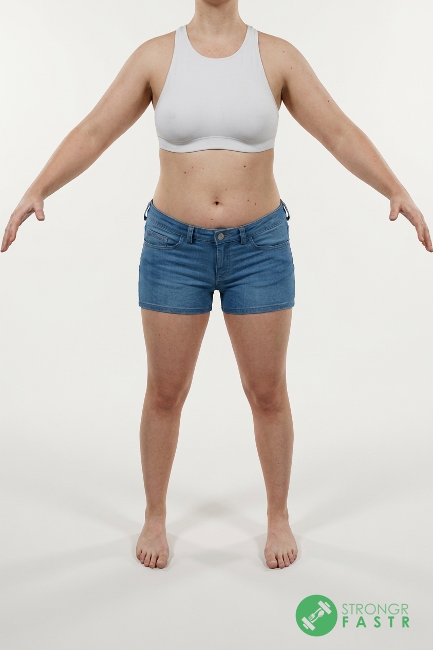 A 5'2", 120 lbs female at about 33% body fat