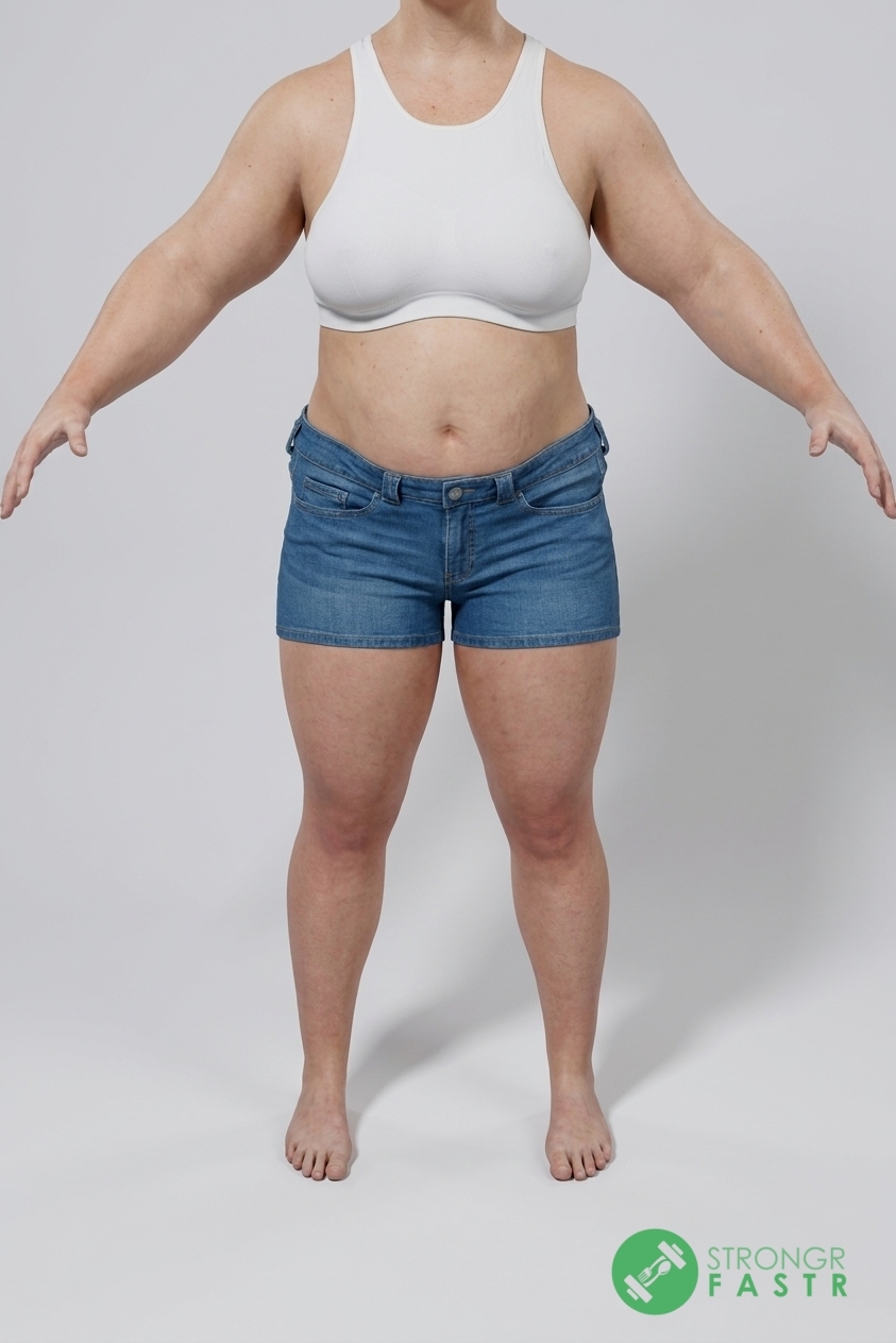 A 5'6", 210 lbs female at about 45% body fat