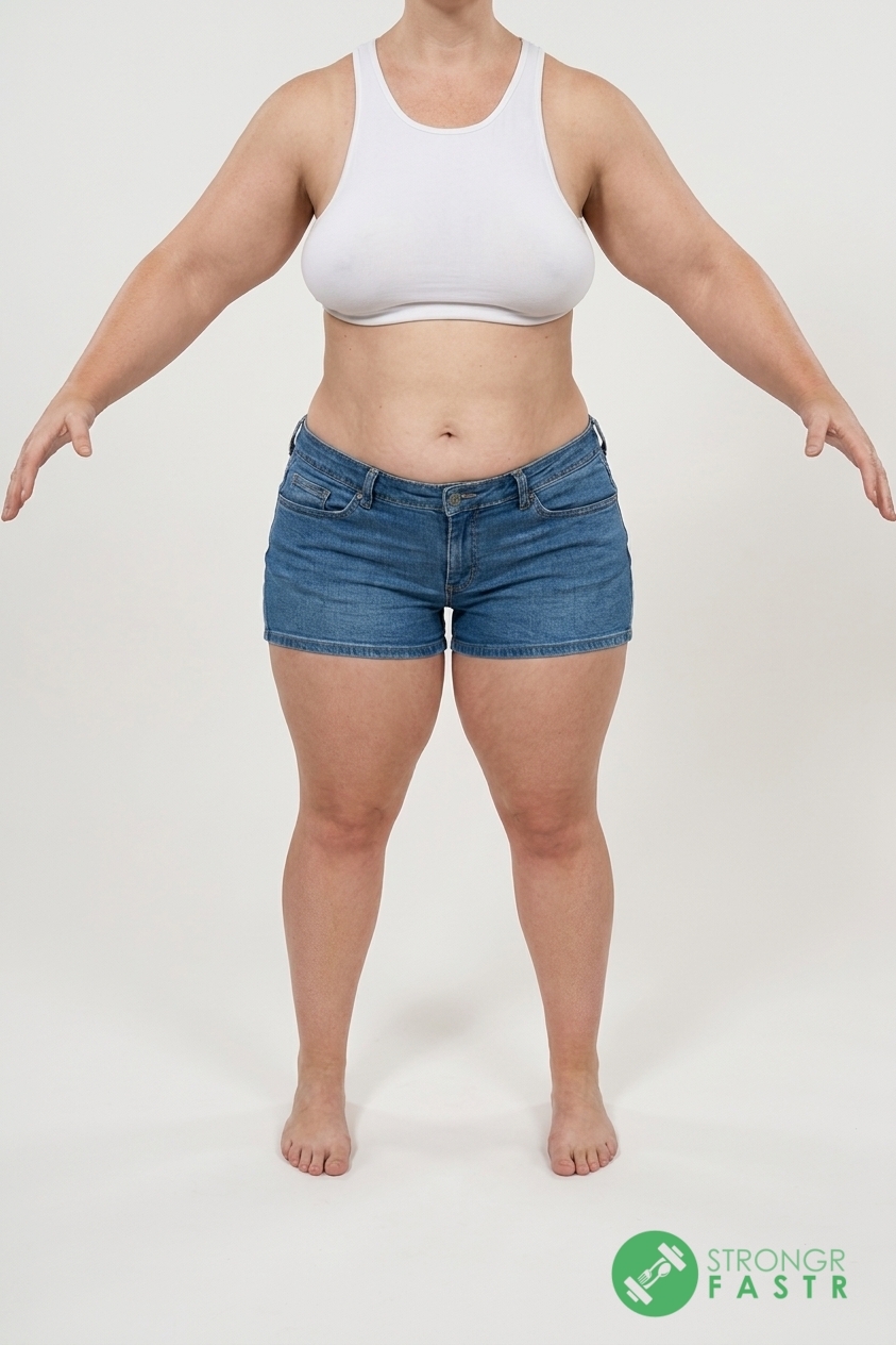 A 5'2", 170 lbs female at about 45% body fat