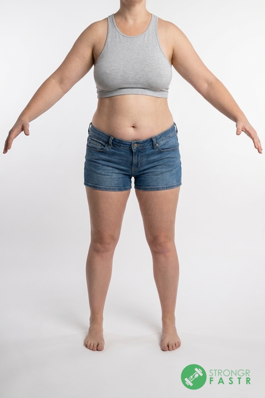 A 5'9", 190 lbs female at about 44% body fat