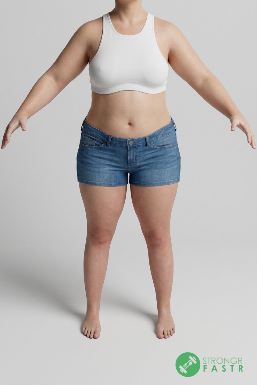 A 5'7", 180 lbs female at about 50% body fat