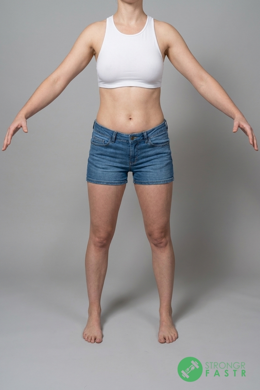 A 5'8", 130 lbs female at about 26% body fat