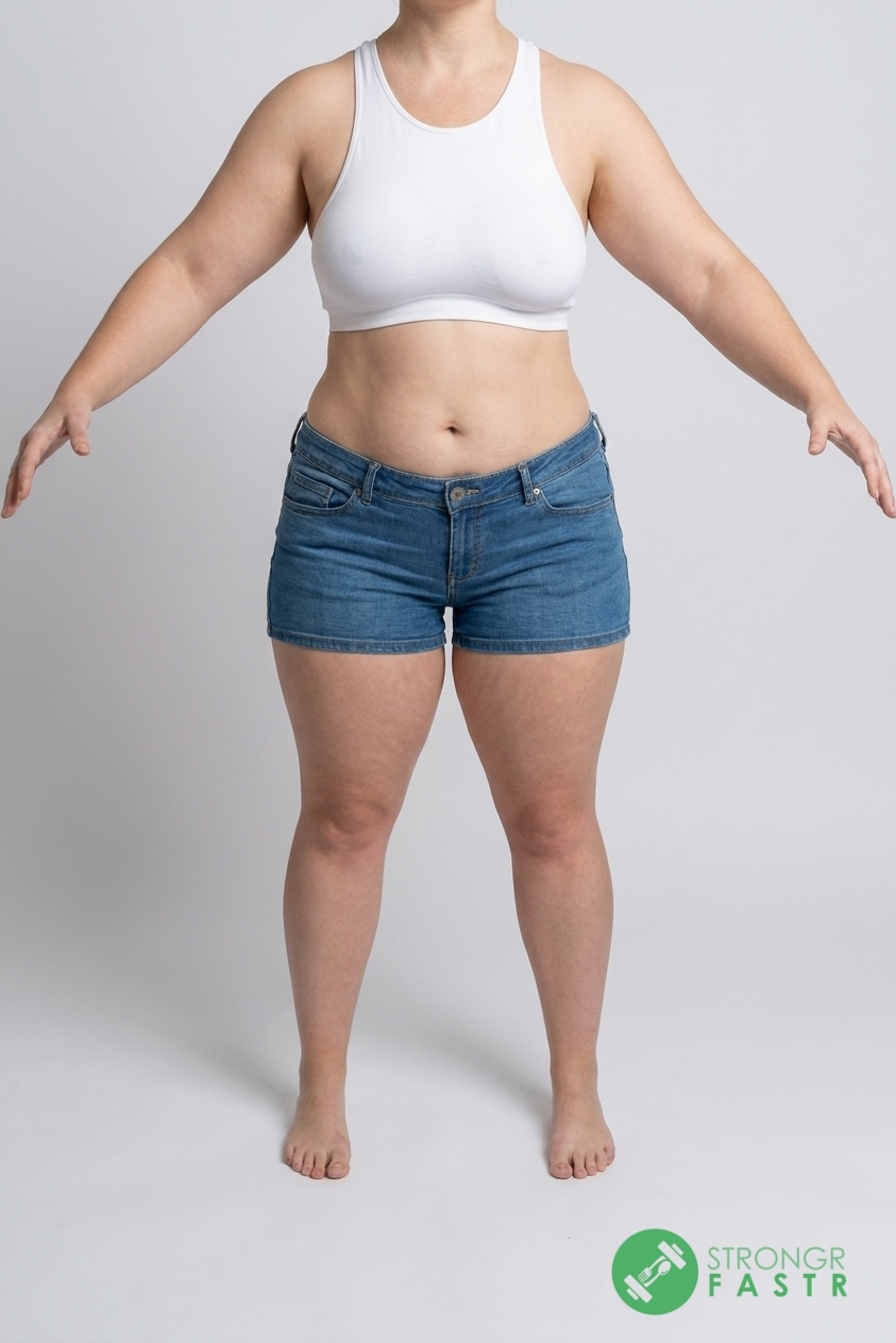 A 5'8", 210 lbs female at about 44% body fat