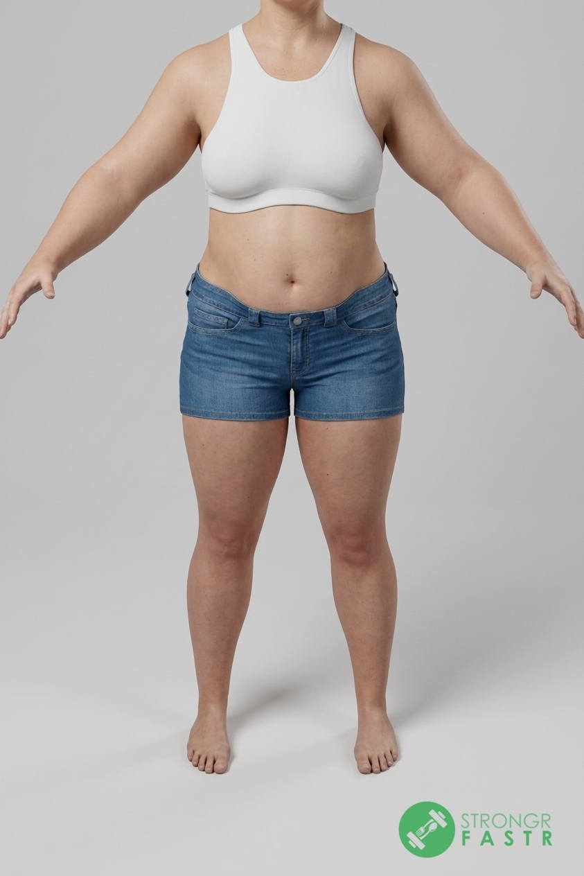 A 5'1", 180 lbs female at about 48% body fat