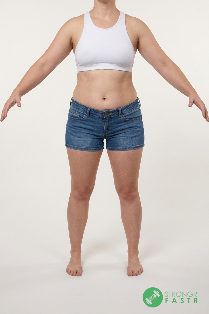A 5'8", 180 lbs female at about 44% body fat