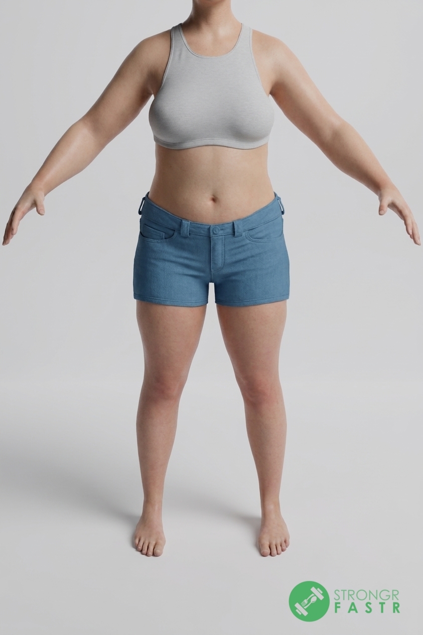 A 5'4", 140 lbs female at about 38% body fat