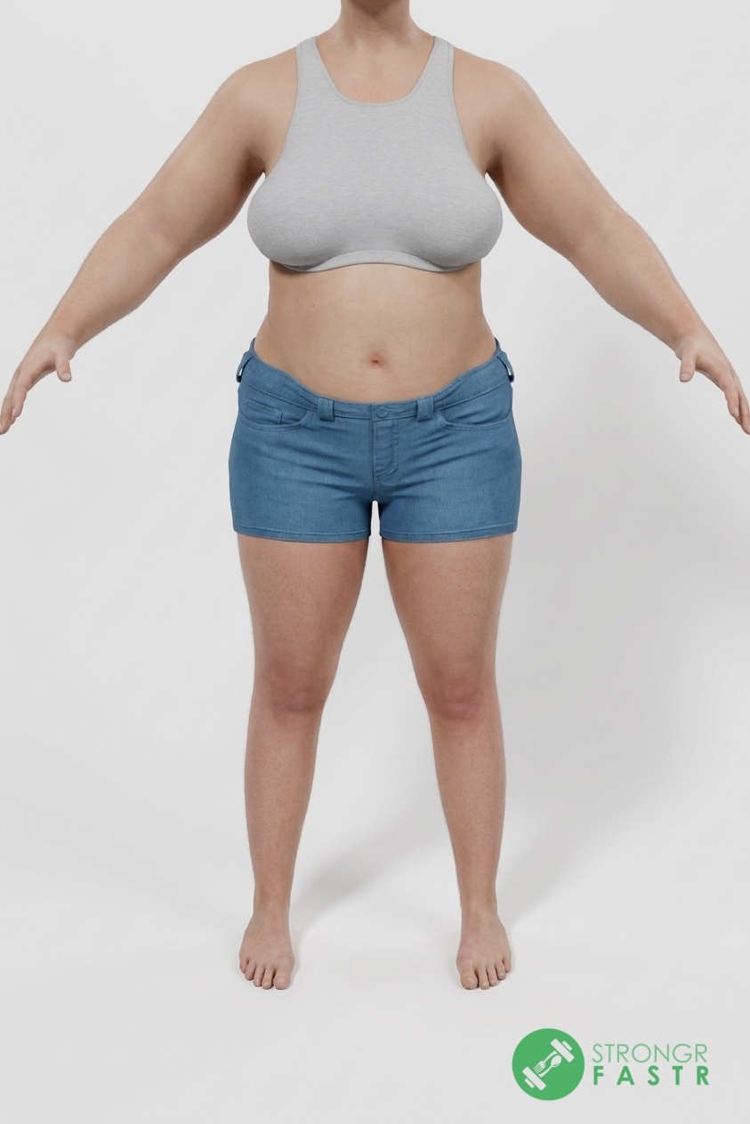 A 5'8", 190 lbs female at about 47% body fat