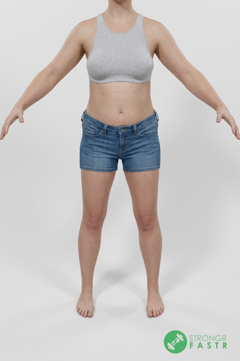 A 5'7", 160 lbs female at about 33% body fat