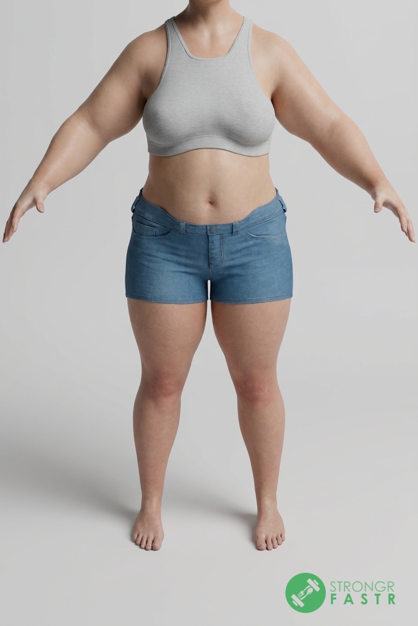 A 5'6", 210 lbs female at about 48% body fat