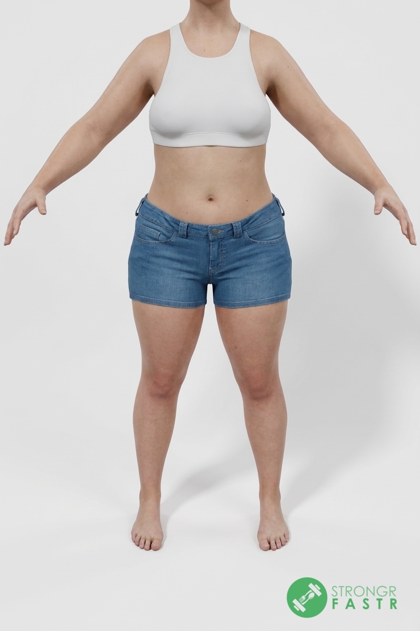 A 4'11", 120 lbs female at about 36% body fat