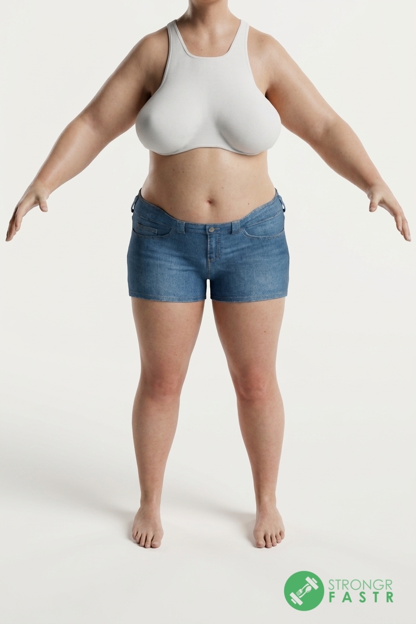 A 5'5", 180 lbs female at about 46% body fat