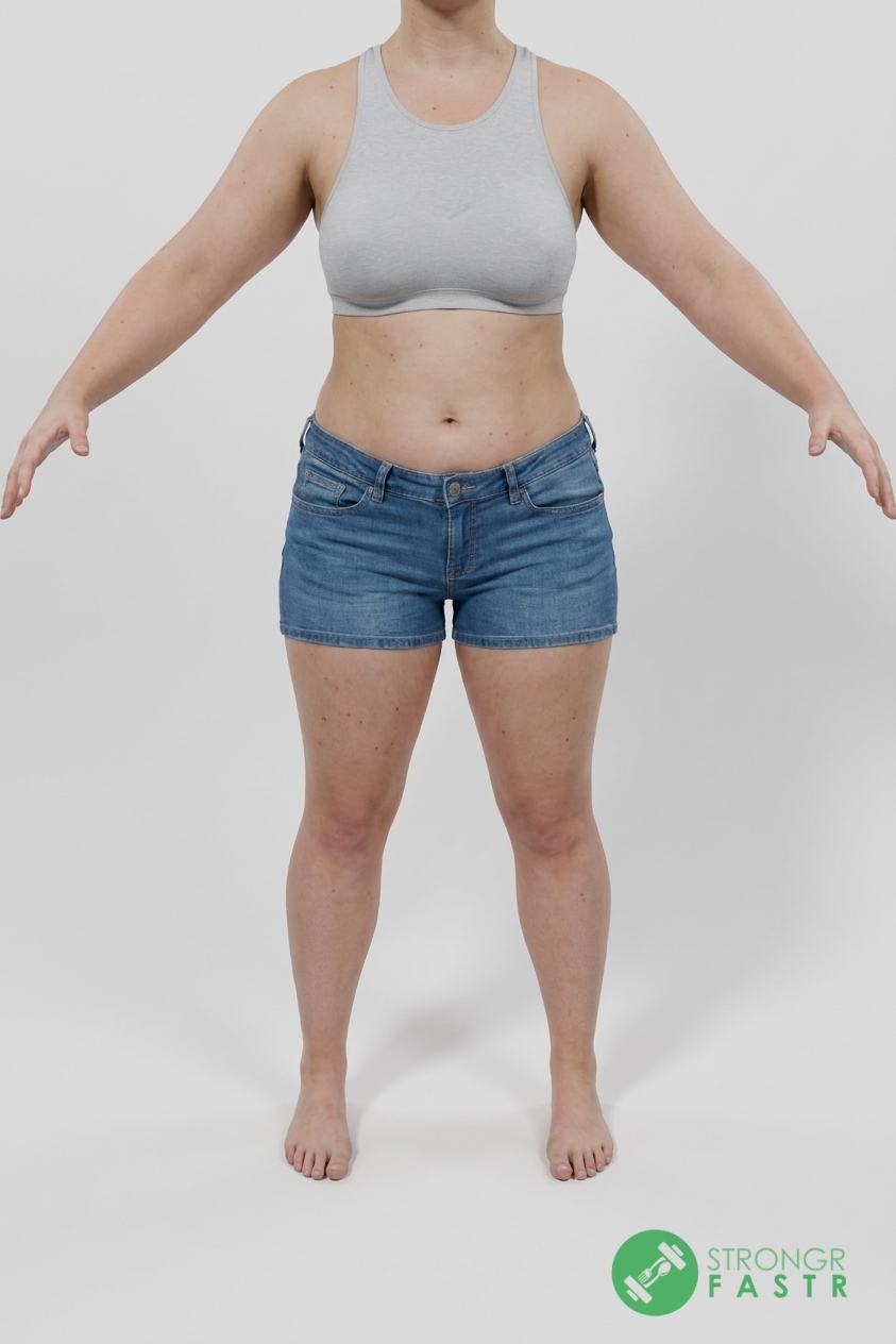 A 5'4", 160 lbs female at about 36% body fat