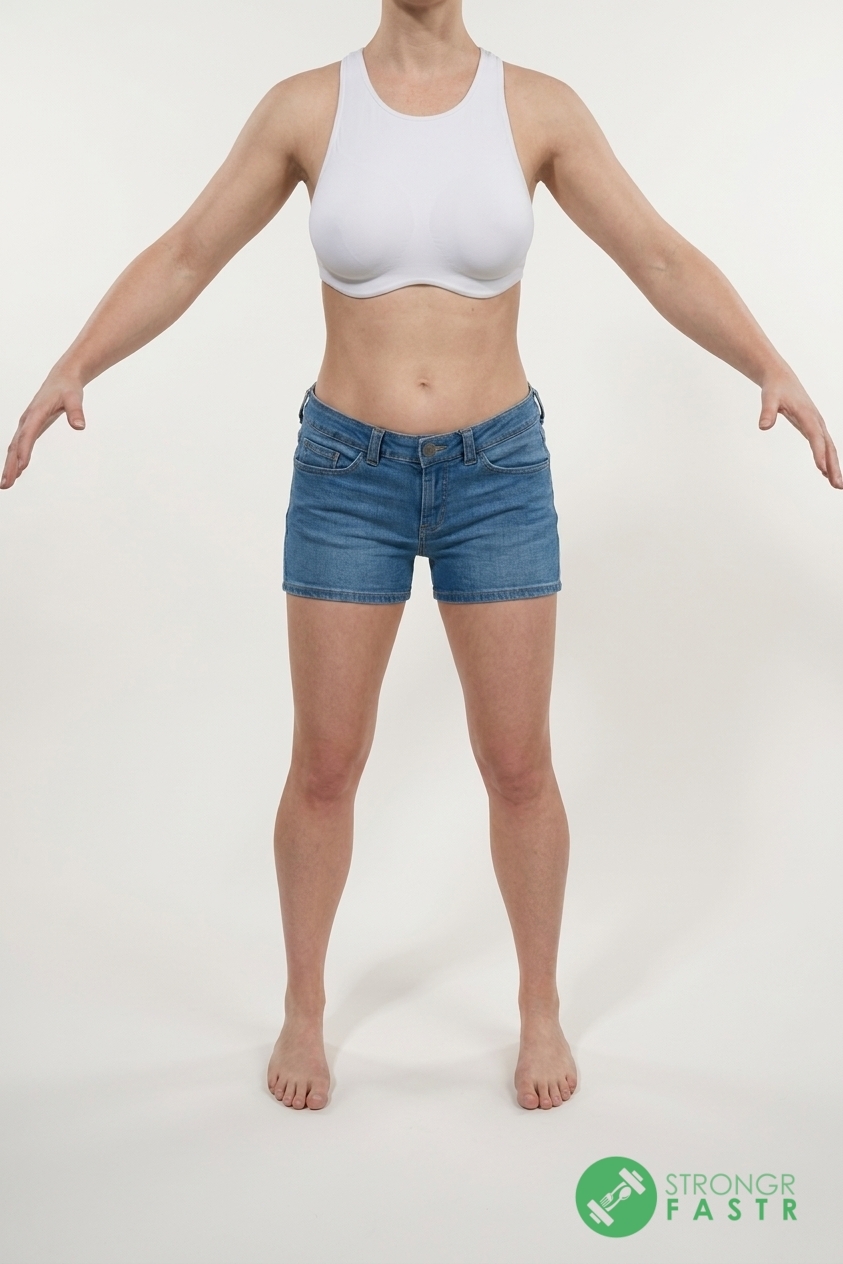 A 5'4", 120 lbs female at about 23% body fat