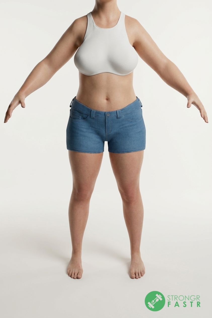 A 5'4", 140 lbs female at about 35% body fat
