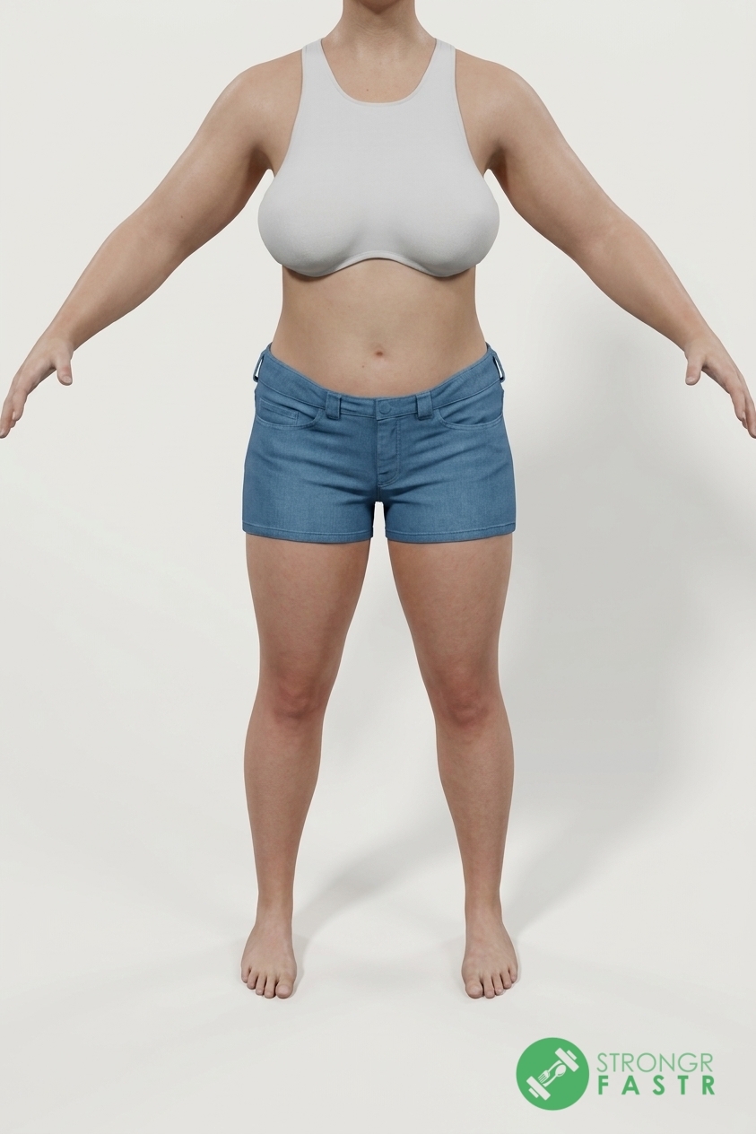A 5'7", 170 lbs female at about 35% body fat