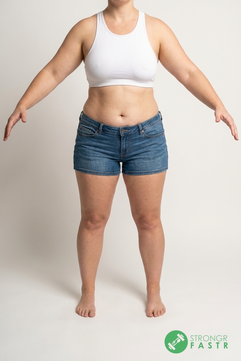 A 5'6", 200 lbs female at about 44% body fat
