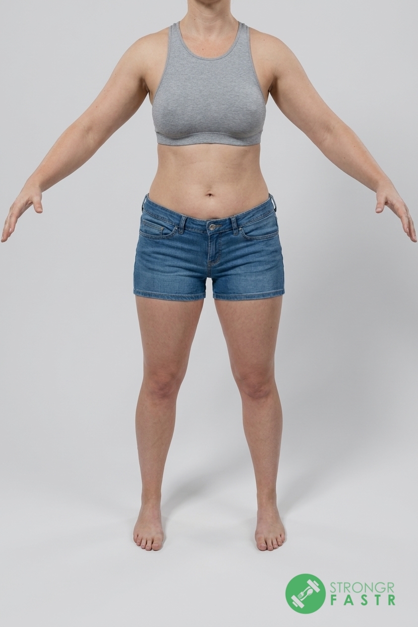 A 5'6", 160 lbs female at about 32% body fat