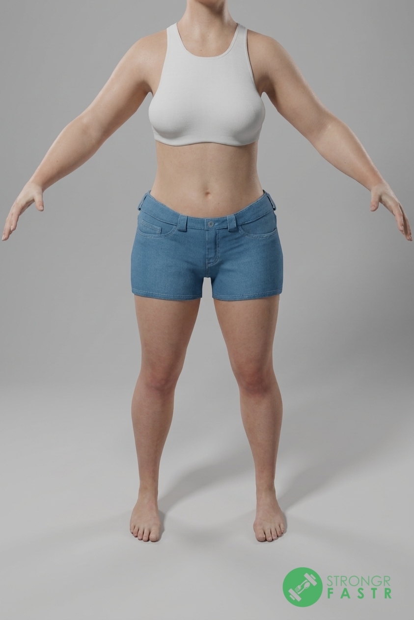 A 5'1", 120 lbs female at about 29% body fat