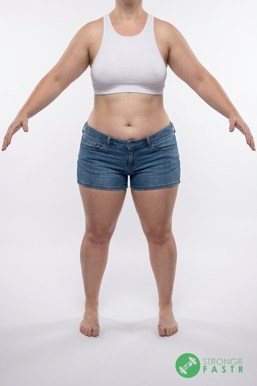A 4'11", 130 lbs female at about 40% body fat