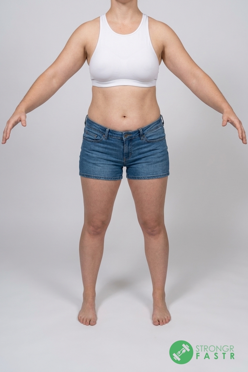 A 5'1", 130 lbs female at about 32% body fat