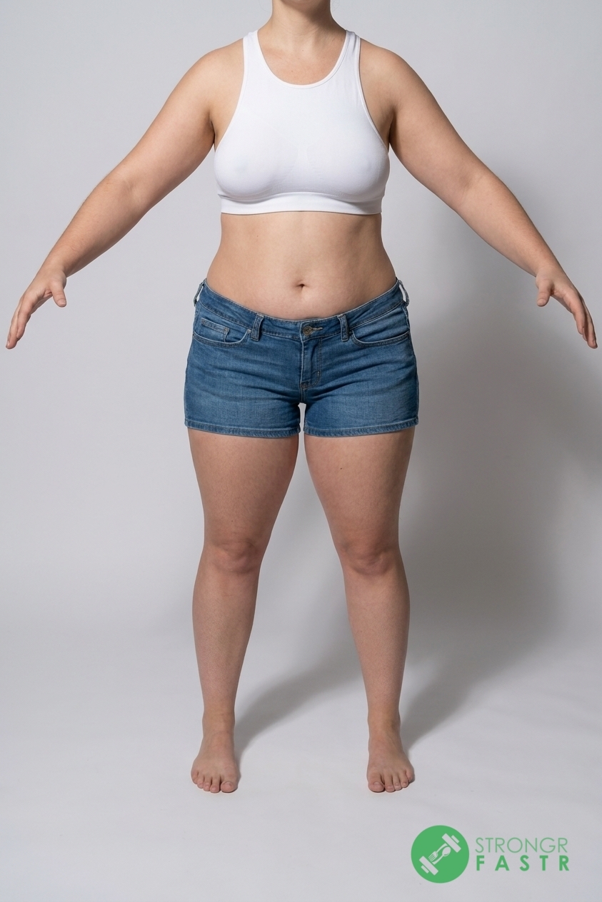 A 5'6", 170 lbs female at about 43% body fat