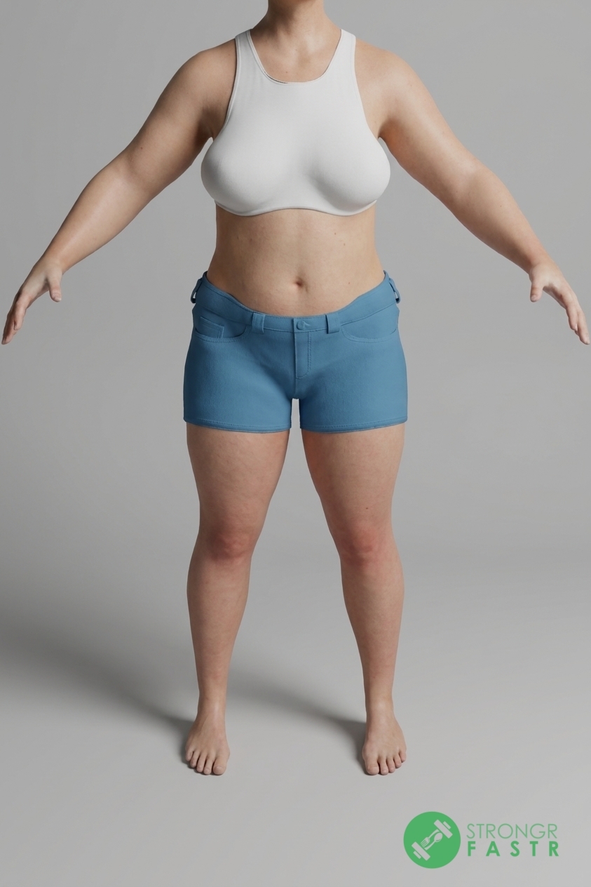 A 5 foot, 140 lbs female at about 38% body fat