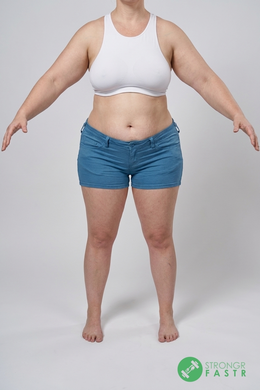 A 5'6", 180 lbs female at about 48% body fat