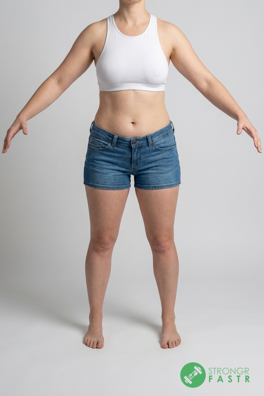 A 5'7", 160 lbs female at about 34% body fat