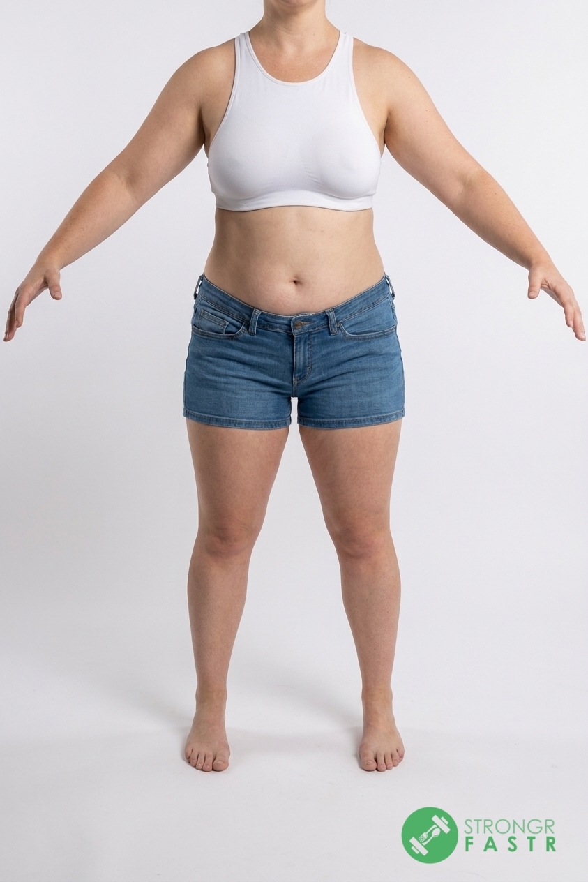 A 5'1", 140 lbs female at about 38% body fat
